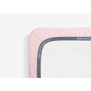 Hyper-Linen Performance Crib Sheet-Light Pink