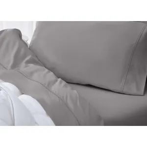 Hyper-Linen Sheet Set-Light Grey-King