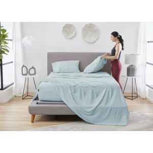 Hyper-Linen Sheet Set-Misty Blue-King