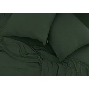 Hyper-Wool Sheet Set-Forest Green-Queen
