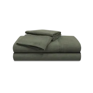 Hyper-Wool Sheet Set-Forest Green-Queen