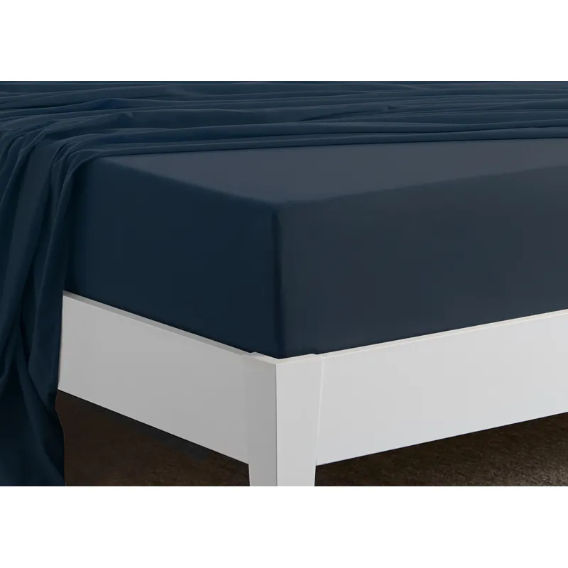Basic Sheet Set-Navy Blue-King