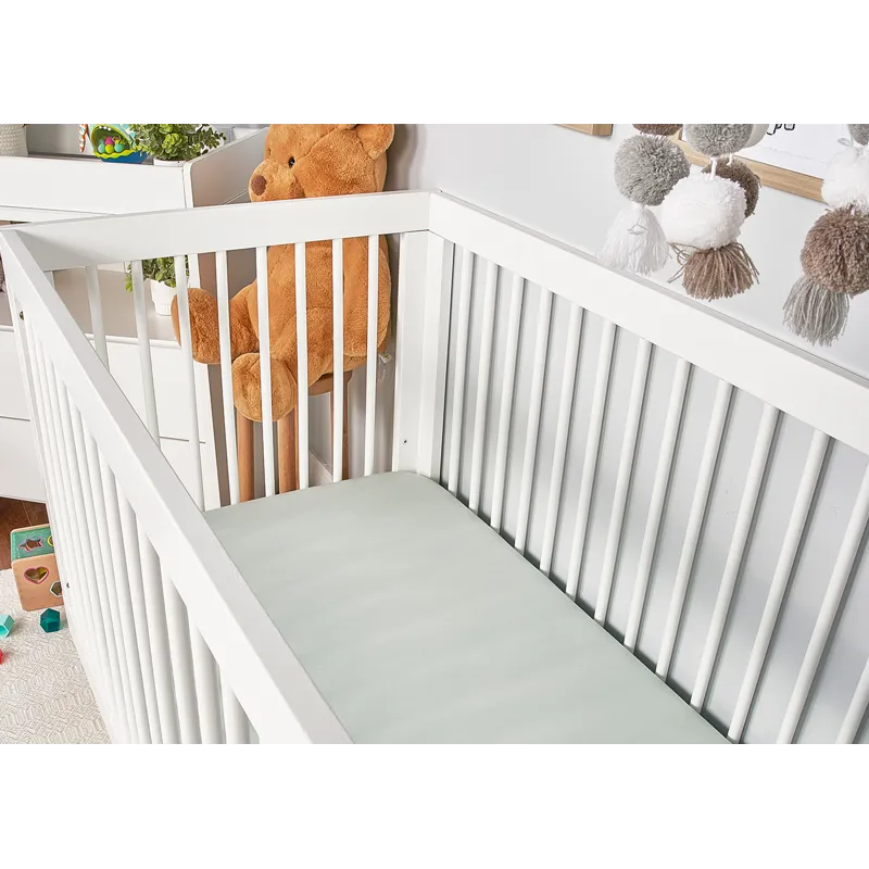 Hyper-Linen Performance Crib Sheet-Light Green