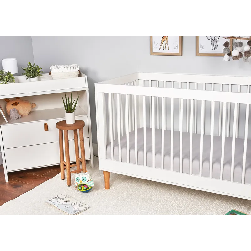 Hyper-Wool Performance Crib Sheet-Light Grey