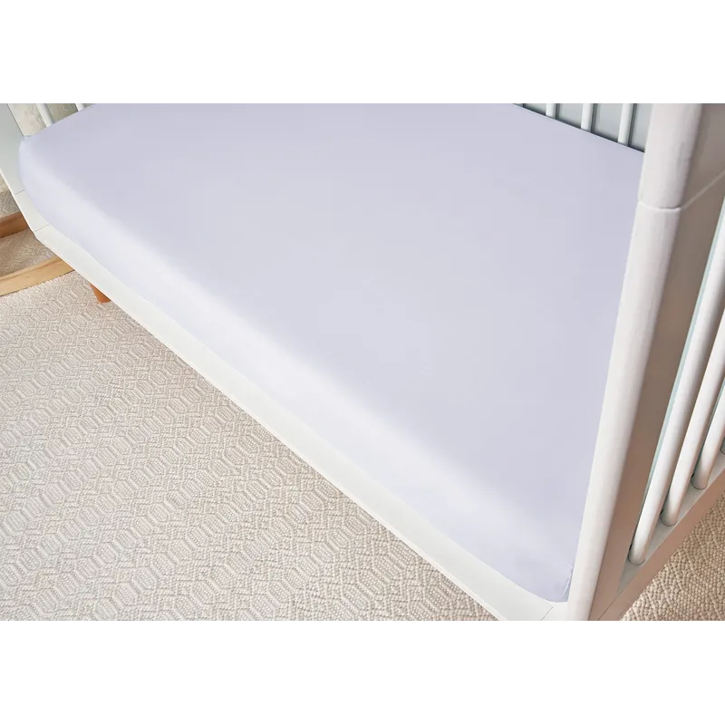 Hyper-Wool Performance Crib Sheet-Bright White