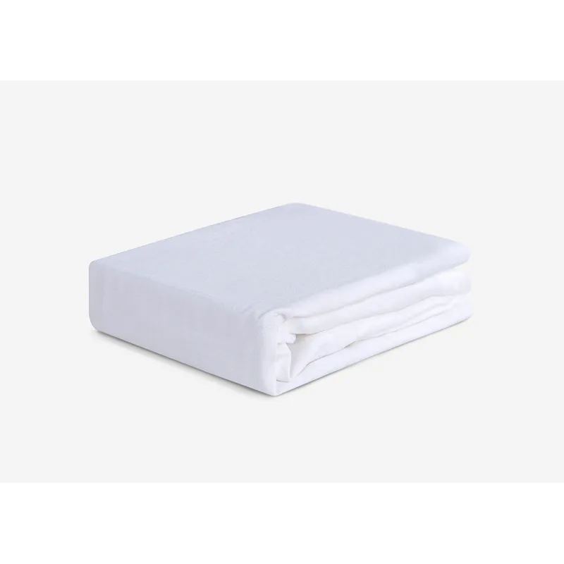 Hyper-Linen Performance Crib Sheet-Bright White