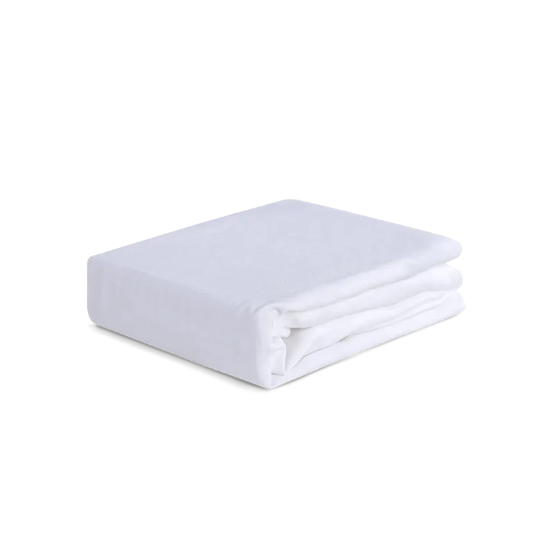 Hyper-Linen Performance Crib Sheet-Bright White