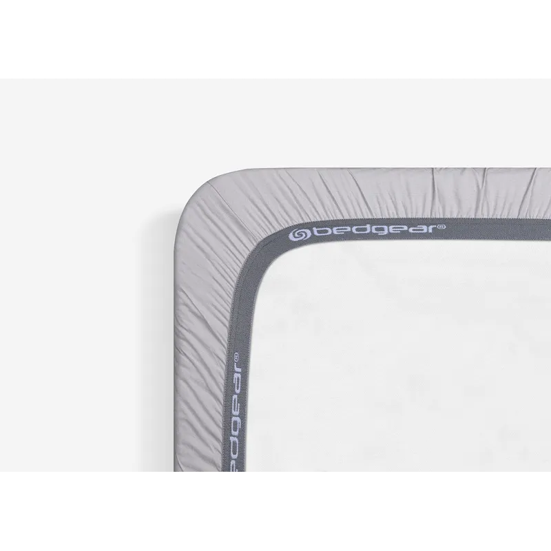 Hyper-Linen Performance Crib Sheet-Light Grey