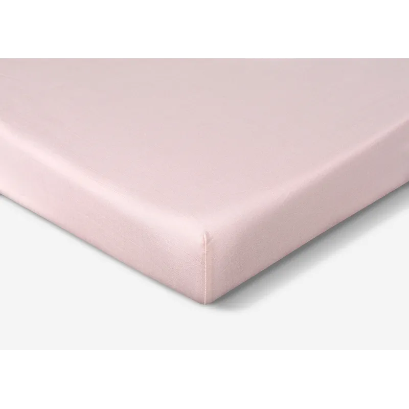 Hyper-Linen Performance Crib Sheet-Light Pink