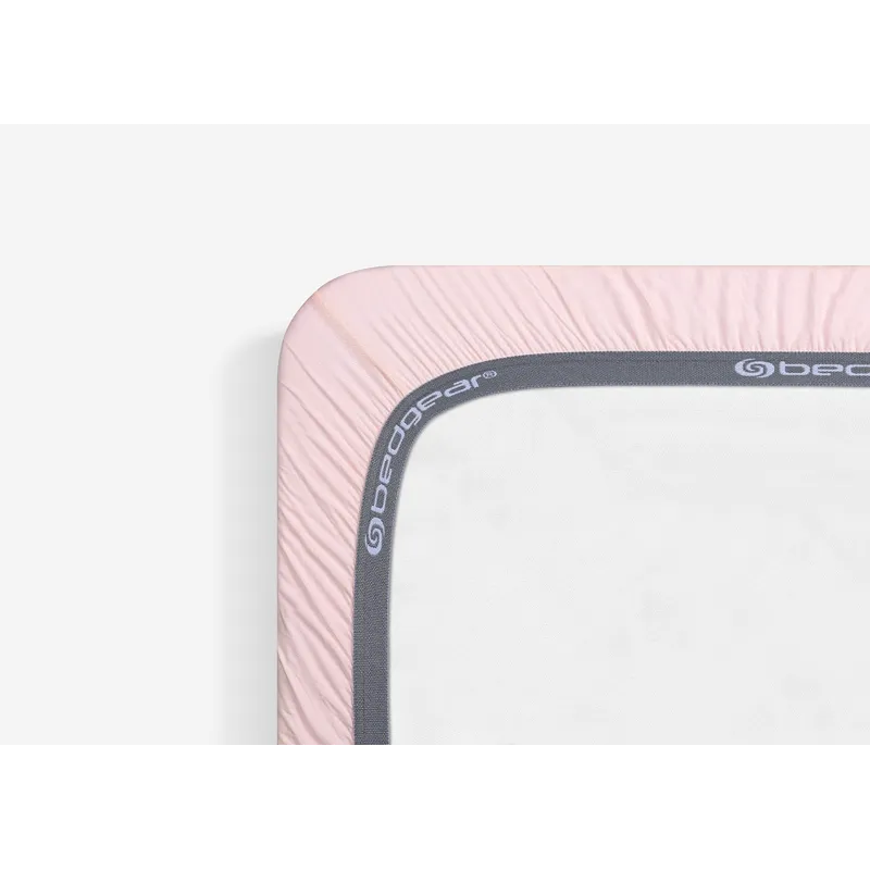 Hyper-Linen Performance Crib Sheet-Light Pink