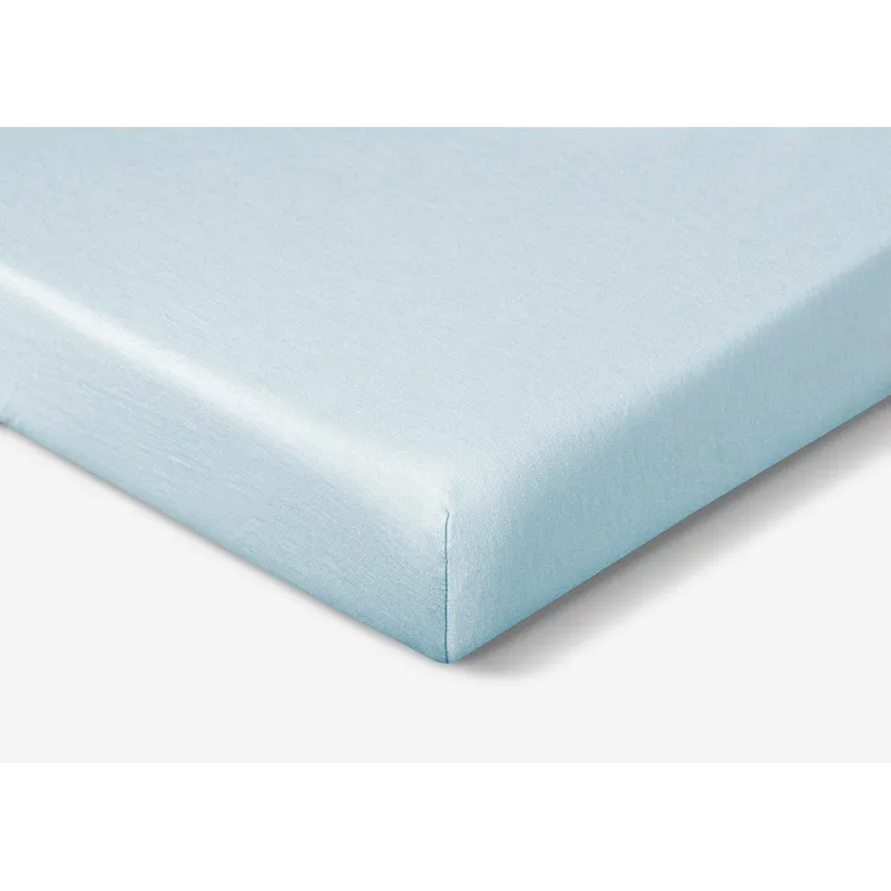 Hyper-Wool Performance Crib Sheet-Baby Blue