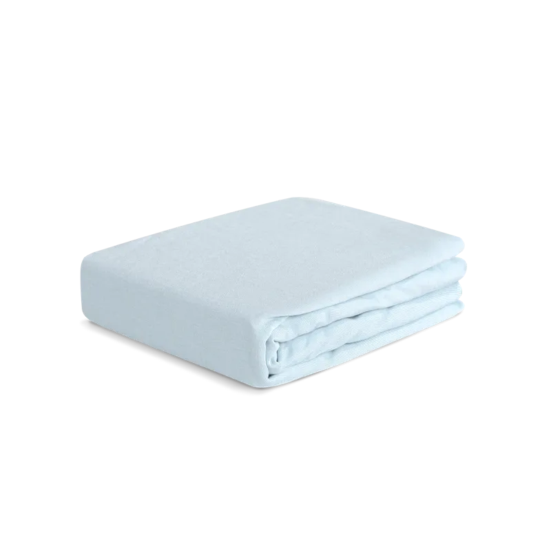 Hyper-Wool Performance Crib Sheet-Baby Blue