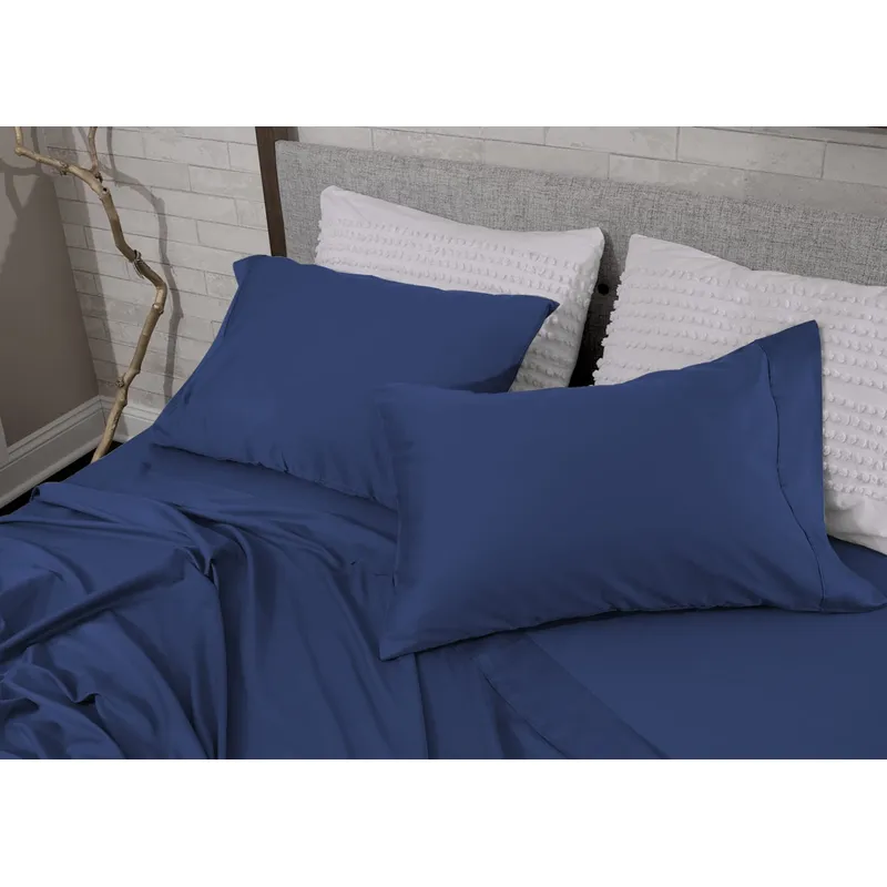 Hyper-Cotton Sheet Set-Full-Navy