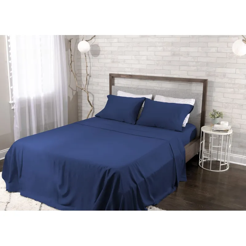 Hyper-Cotton Sheet Set-Twin XL-Navy