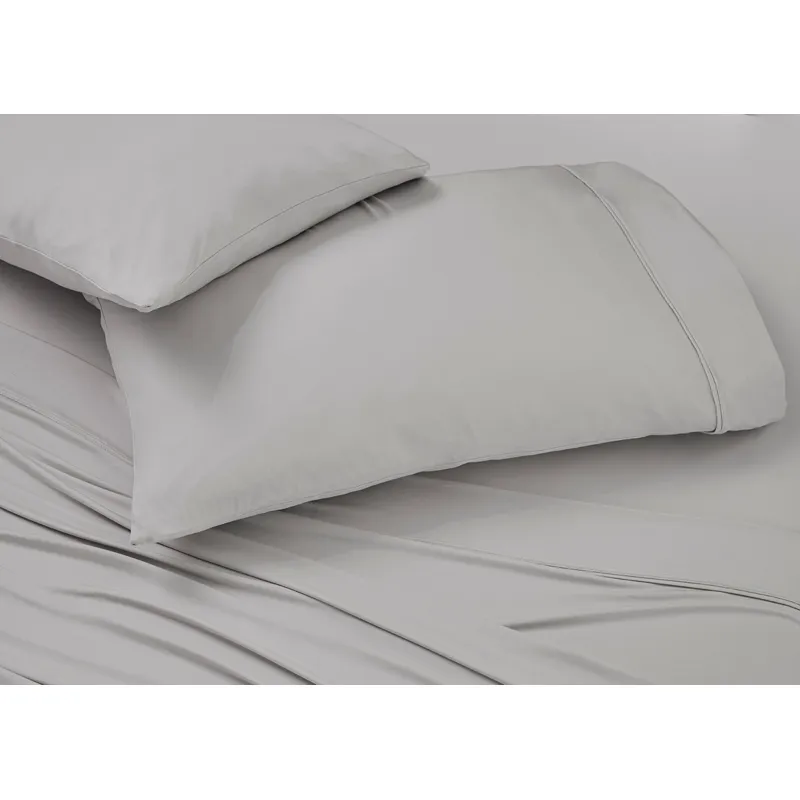 Ver-Tex Pillowcase Set-King-Light Grey
