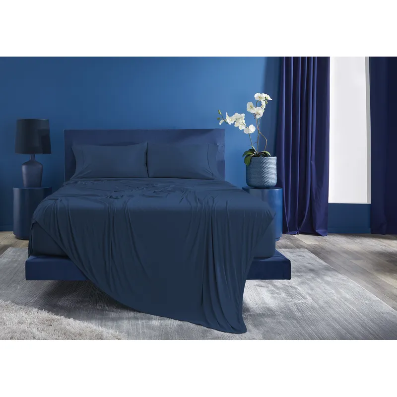 Ver-Tex Sheet Set-Navy Blue-King/Cal King
