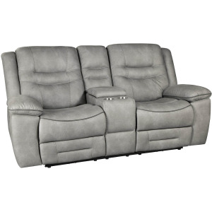 Harley Motion Motion Console Loveseat - Harley Grey