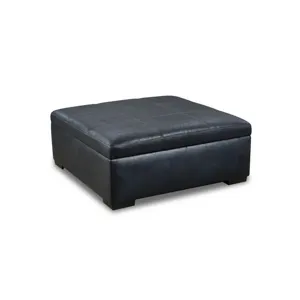 Chandler Storage Ottoman - Cobalt