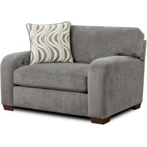 Chandler Chair & 1/2 w/ USB Port - Steel