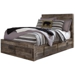 Derekson Full Panel Bed with 6 Storage Drawers