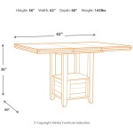 Flaybern Counter Height Dining Room Table