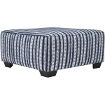 Oversized Accent Ottoman, Indigo