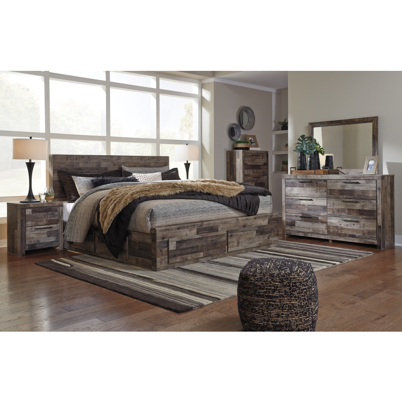 Derekson King Panel Bed with Storage