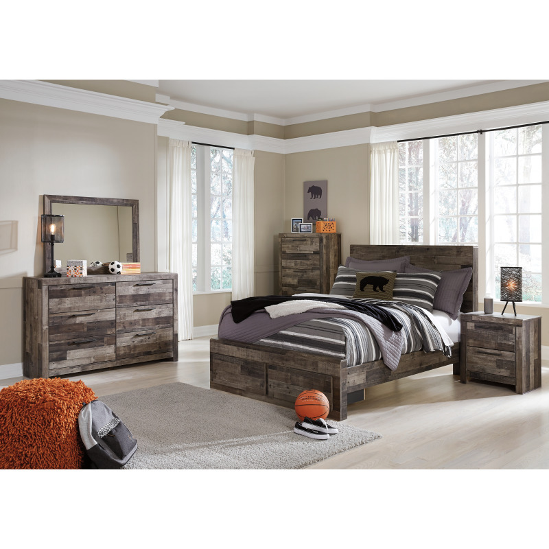 Derekson Full Panel Bed with Storage