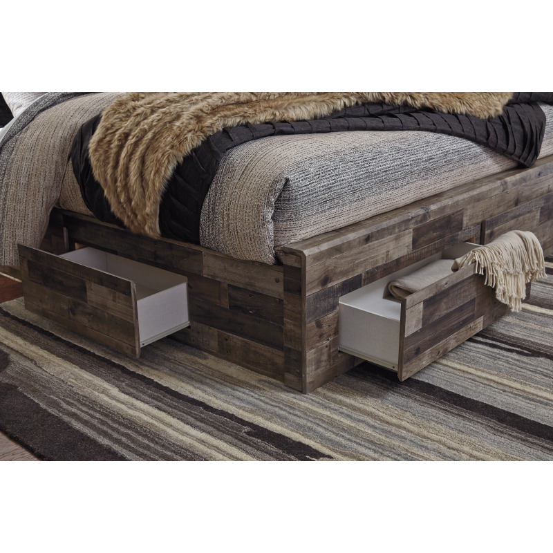 Derekson King Panel Bed with Storage