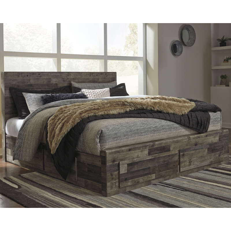 Derekson King Panel Bed with Storage