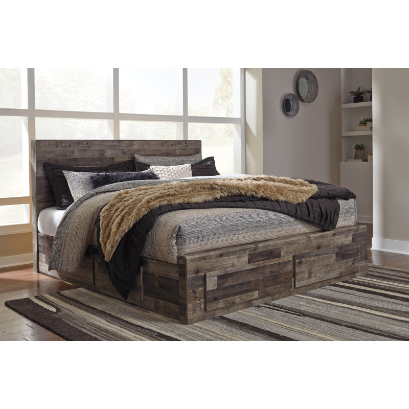 Derekson King Panel Bed with Storage