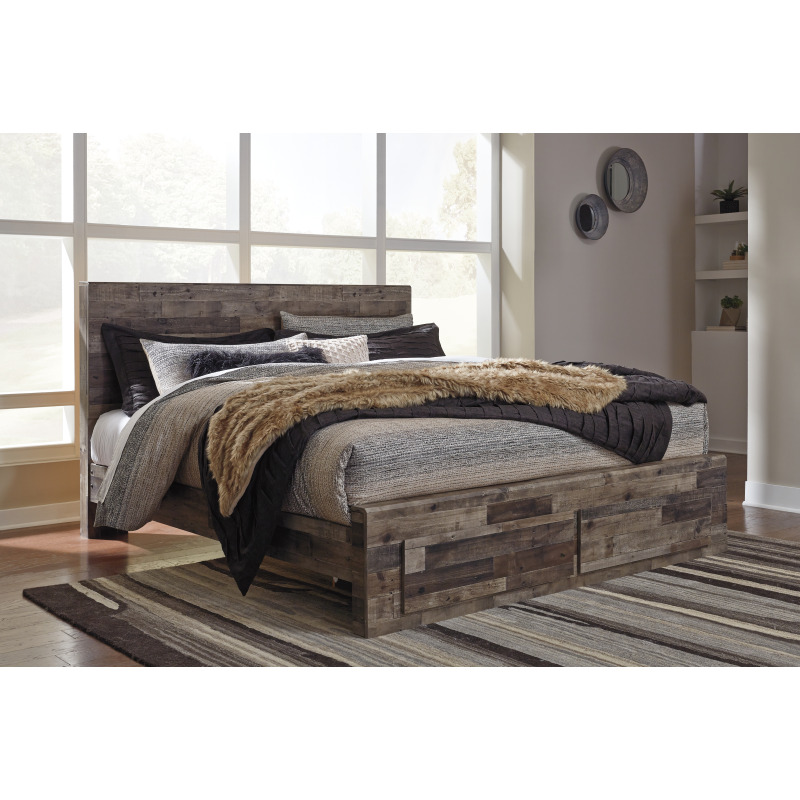 Derekson King Panel Bed with Storage