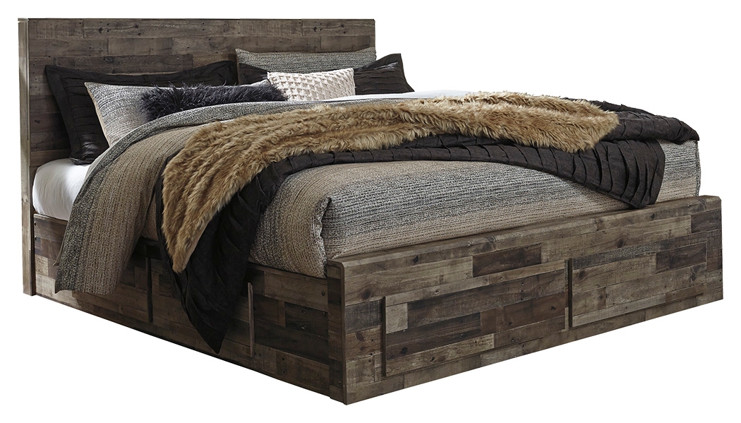 Derekson King Panel Bed with Storage B200B19 by Benchcraft at Callan