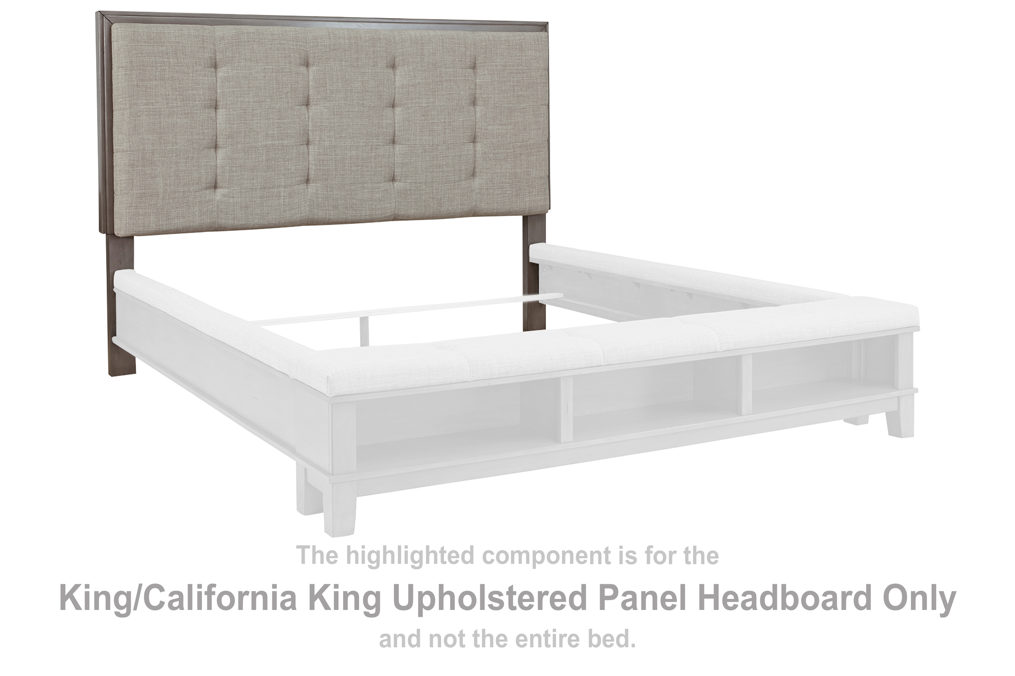 Hallanden King/California King Upholstered Panel Headboard B64958 by