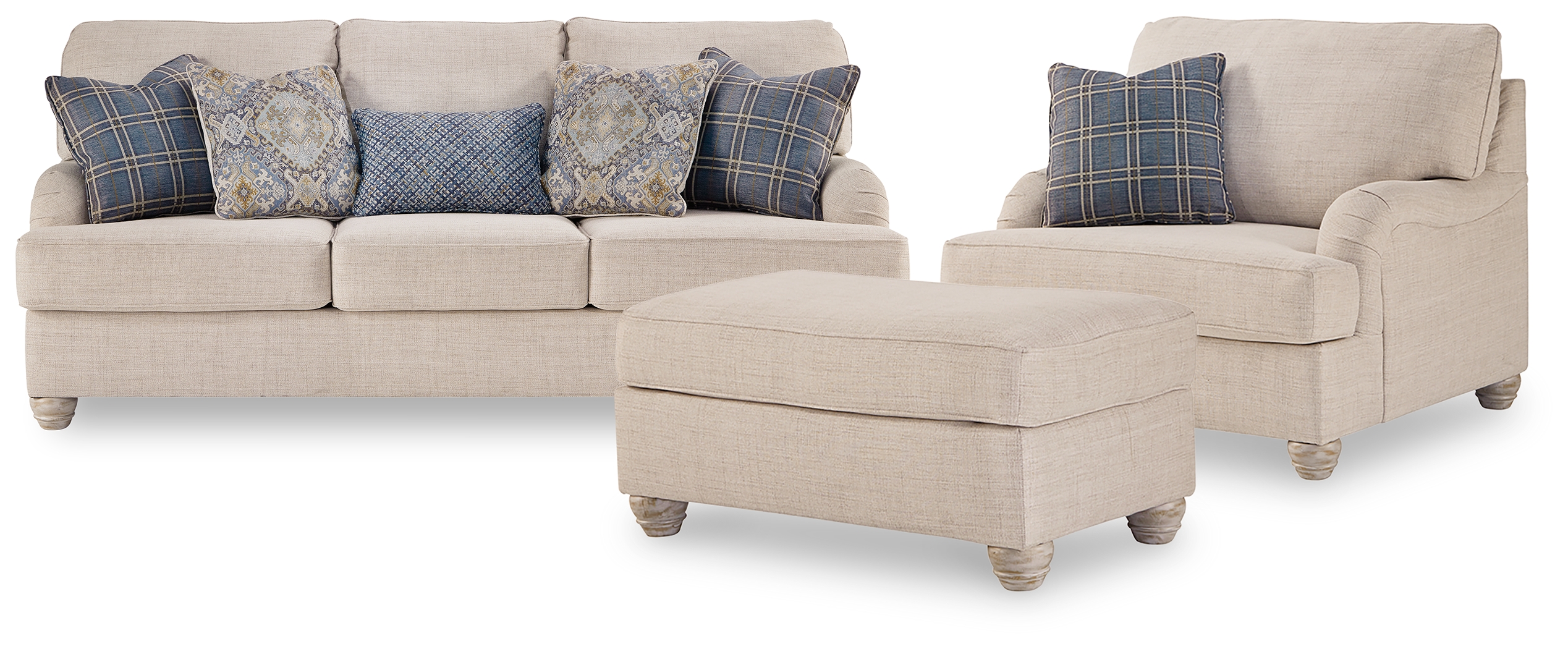 Traemore Sofa, Oversized Chair and Ottoman 27403U4 by Benchcraft at