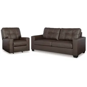 Barlin Mills Sofa and Recliner