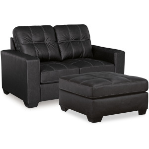 Barlin Mills Loveseat and Oversized Ottoman