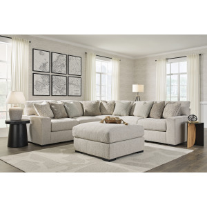 BALLYTON SAND SECTIONAL & OTTOMAN