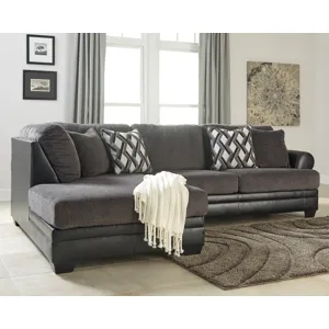 Kumasi 2-Piece Sectional with Chaise and Swivel Accent Chair