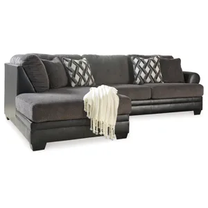Kumasi 2-Piece Sectional with Chaise and Swivel Accent Chair