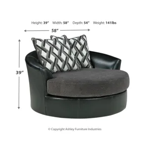 Kumasi 2-Piece Sectional with Chaise and Swivel Accent Chair