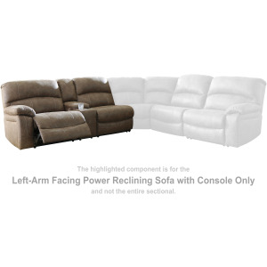 Segburg Left-Arm Facing Power Reclining Sofa with Console