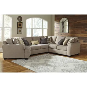 Pantomine 4-Piece Sectional with Cuddler