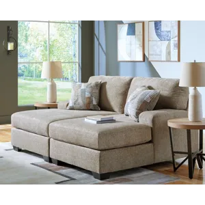 Newellen 3-Piece Sectional and Oversized Ottoman