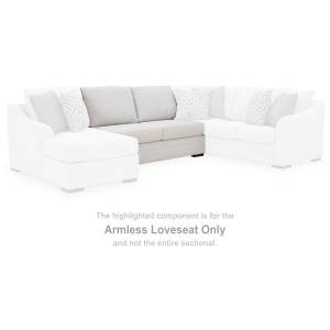 Koralynn Armless Loveseat