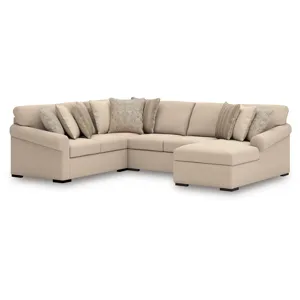LadyMae 4-Piece Sectional with Chaise