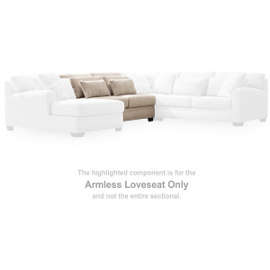 Mandi Point Armless Loveseat