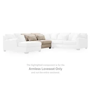 Mandi Point Armless Loveseat