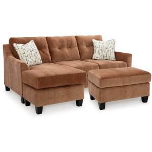 Amity Bay Sofa Chaise and Ottoman
