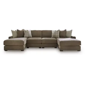 Camellia-Court 4-Piece Double Chaise Sectional